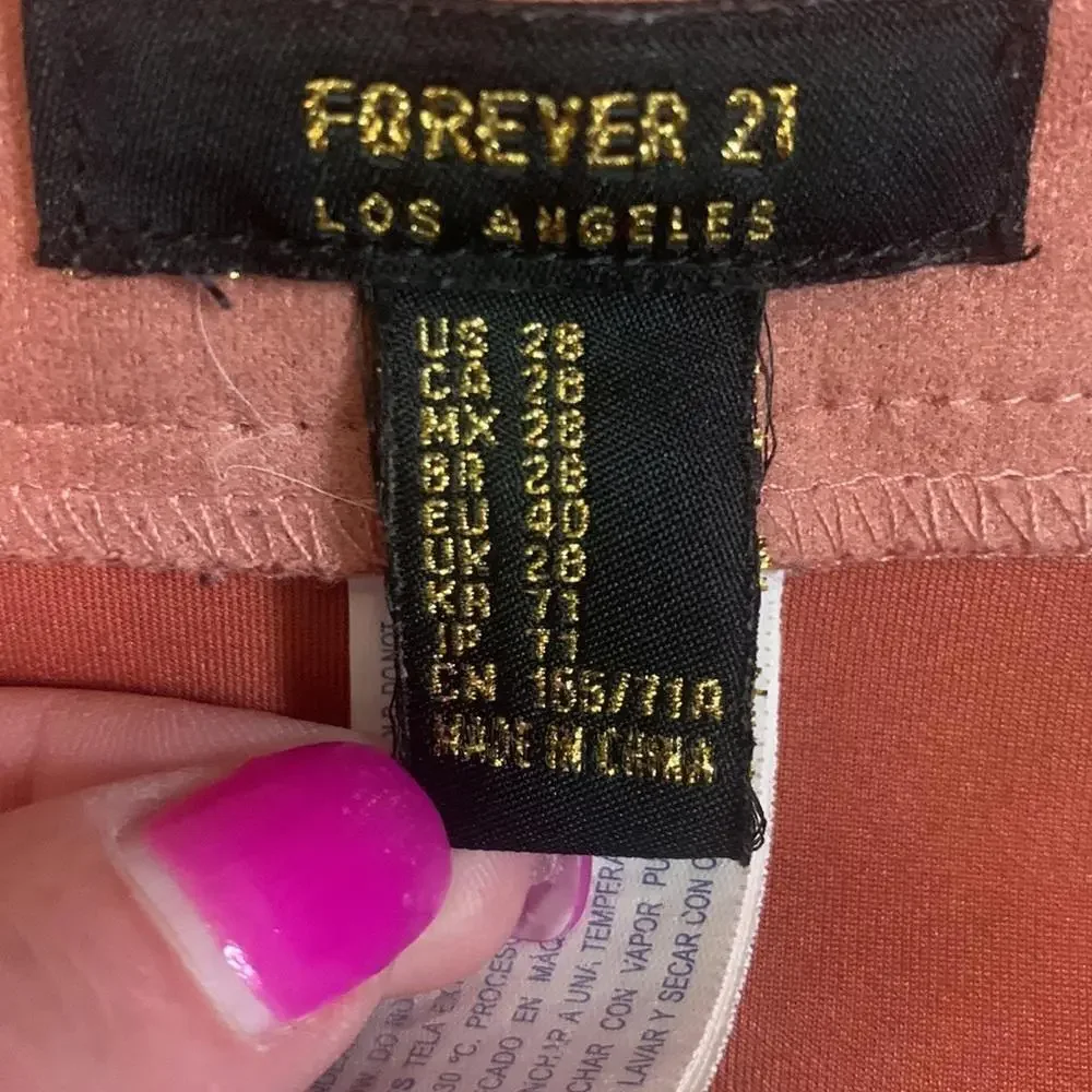 Forever 21 Faux Suede Skirt Women’s Size 6
